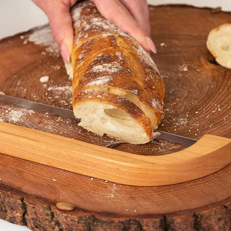 Breadly™ Wooden Bread Bow Knife - Perfect for Precise Bread Cutting